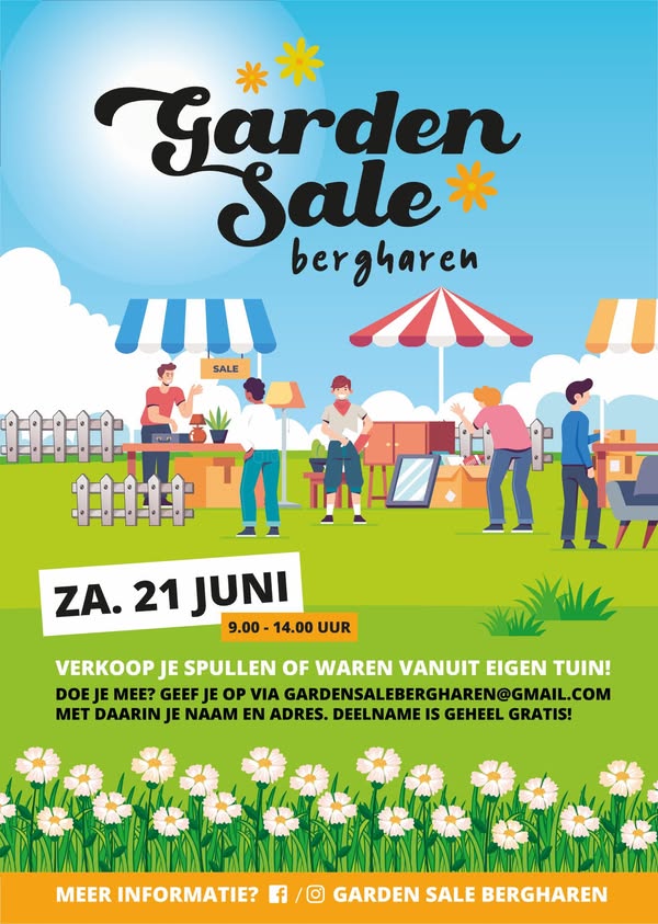 Gardensale Bergharen gaat niet door