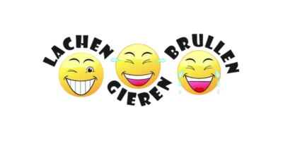Lachen, gieren brullen