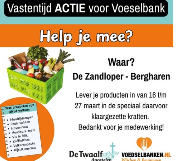 Vastenactie voor voedselbank